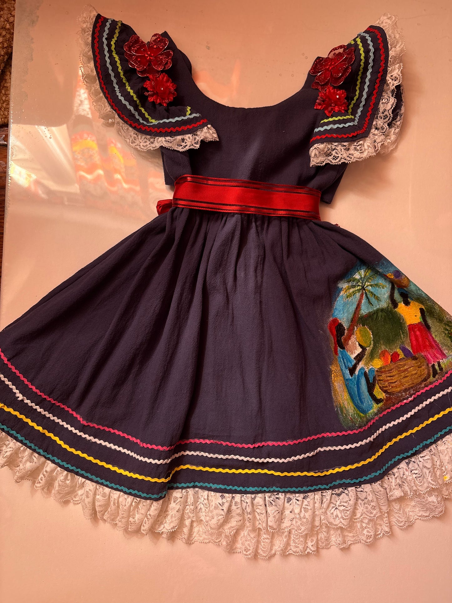 Luxury Handmade Haitian Cultural Dress – Custom Pre-Order