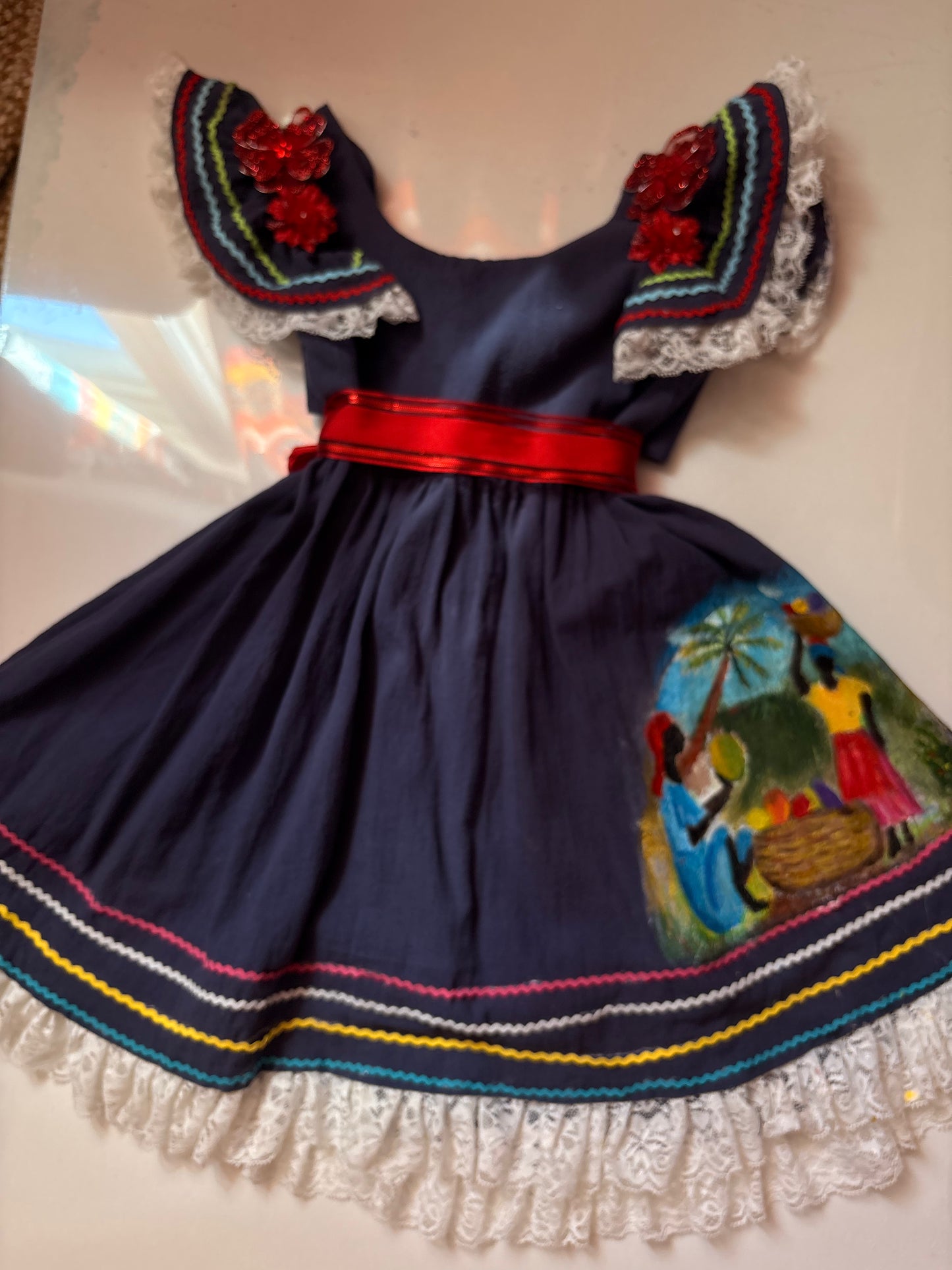 Luxury Handmade Haitian Cultural Dress – Custom Pre-Order